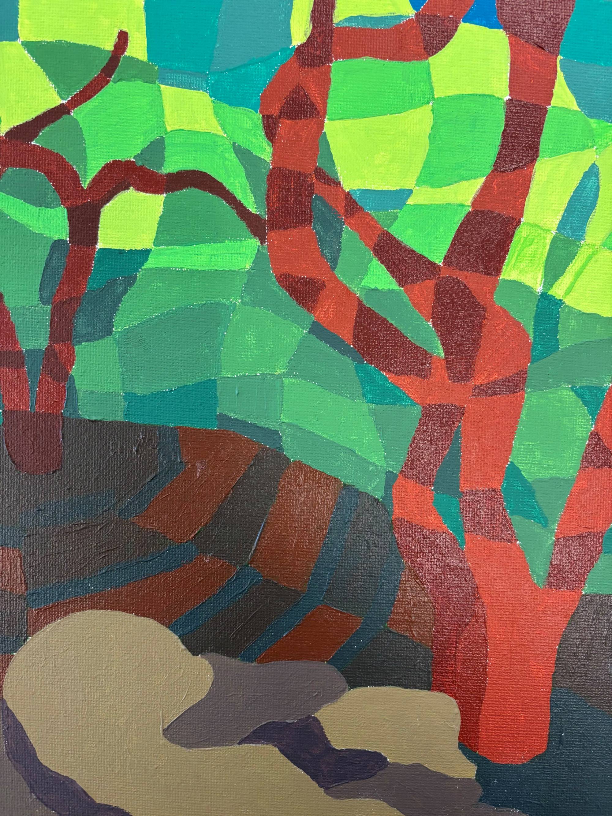 Create an Abstract Landscape, inspired by Armand Merizon